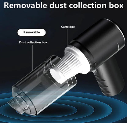 Portable Wireless Handheld USB Rechargeable Car Vacuum Cleaner